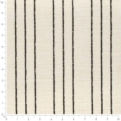 Beige Black Stripe Upholstery Fabric