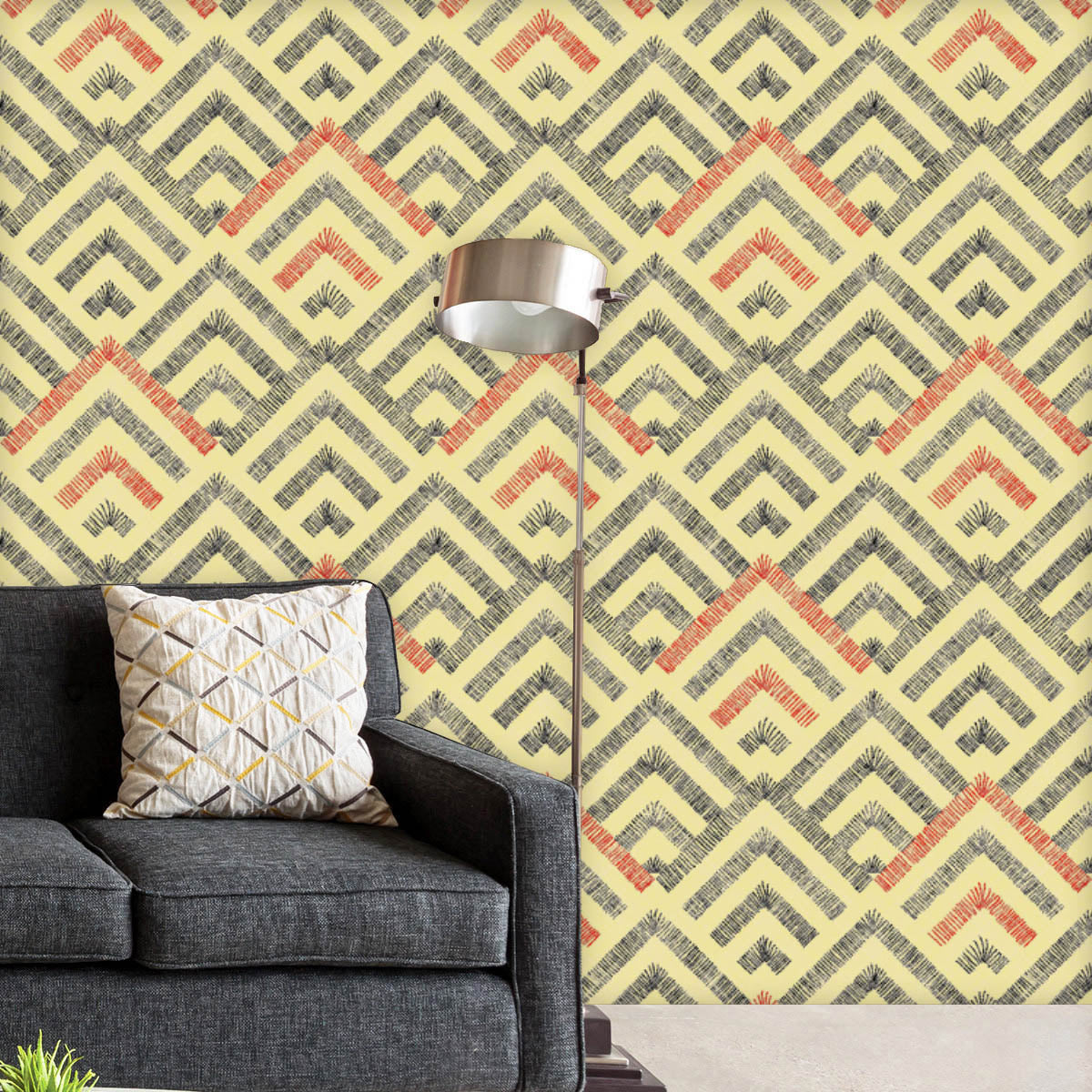 Abstract Ornament Pattern Wallpaper Roll