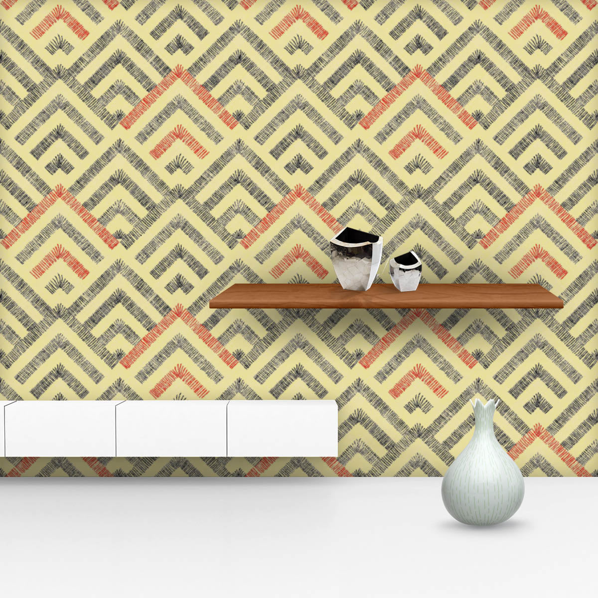 Abstract Ornament Pattern Wallpaper Roll