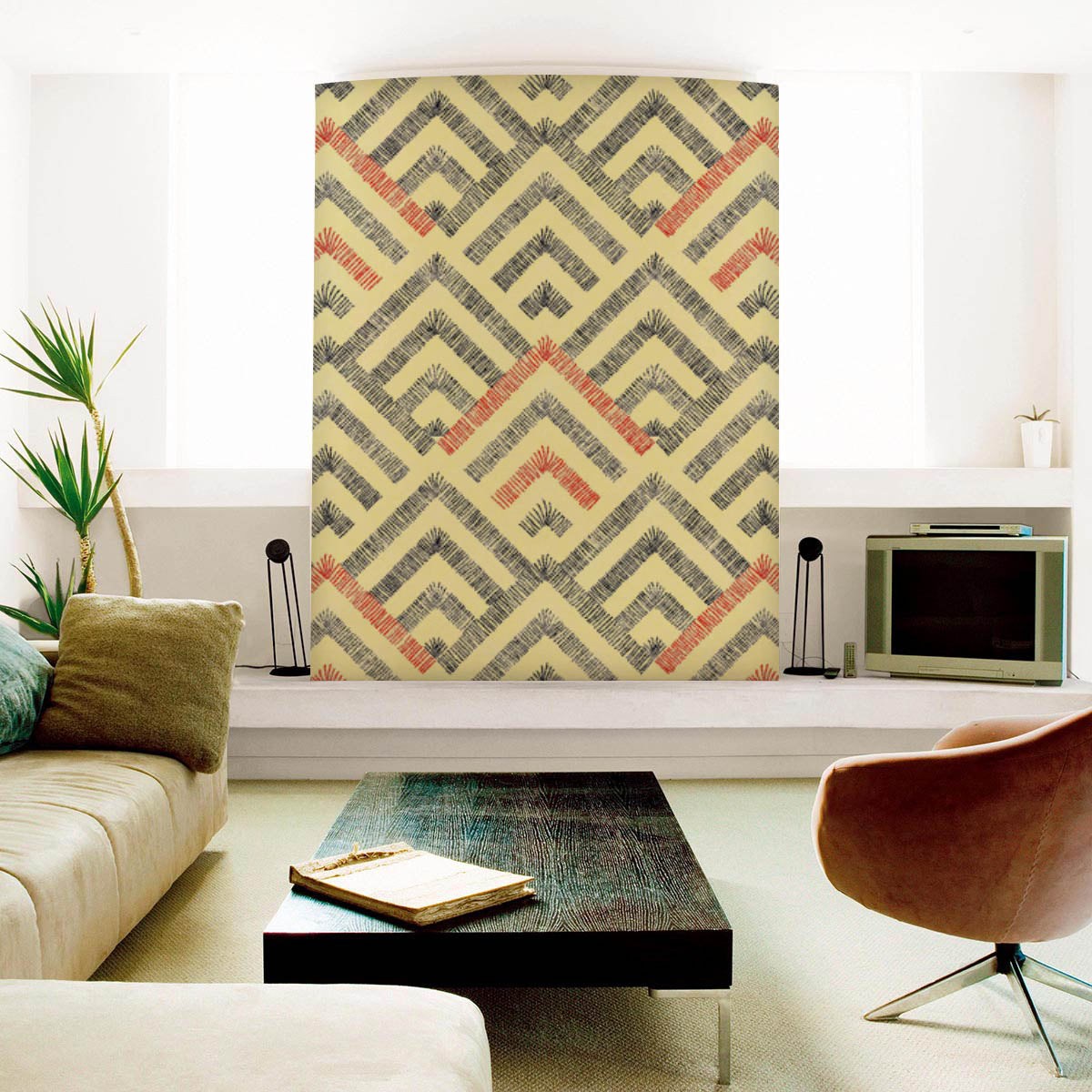 Abstract Ornament Pattern Wallpaper Roll