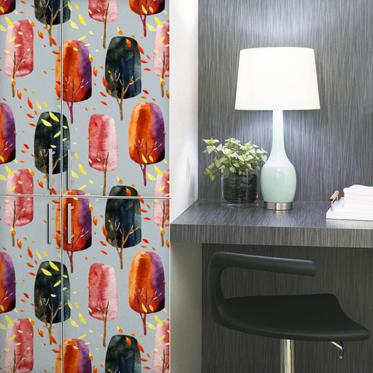 Abstract Autumn Pattern D1 Wallpaper Roll