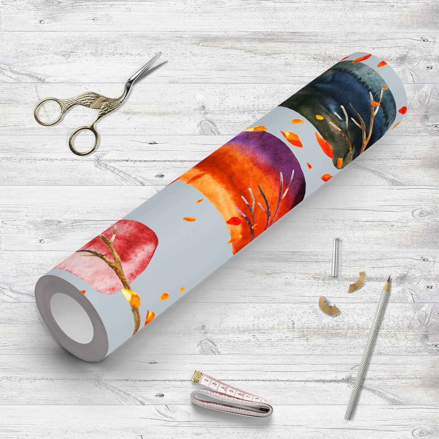 Abstract Autumn Pattern D1 Wallpaper Roll