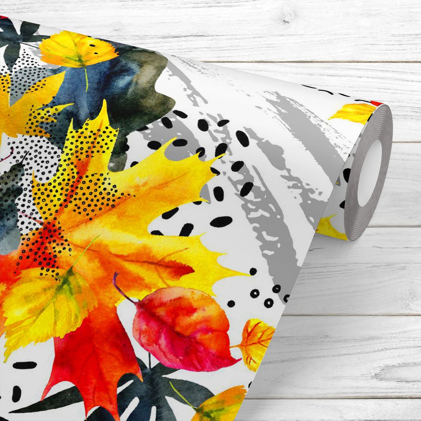 Abstract Autumn Fall Pattern D2 Wallpaper Roll