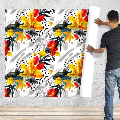 Abstract Autumn Fall Pattern D2 Wallpaper Roll