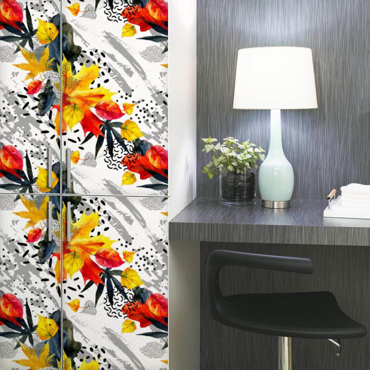 Abstract Autumn Fall Pattern D2 Wallpaper Roll