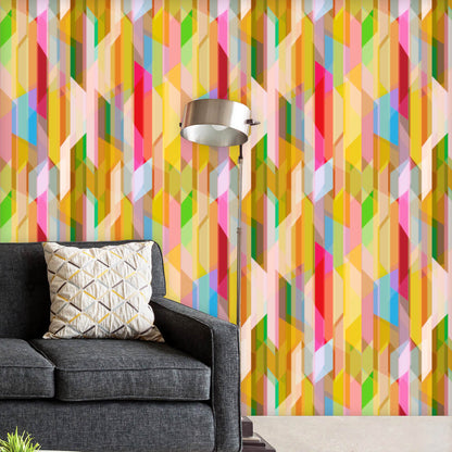 Abstract Color Pattern Wallpaper Roll