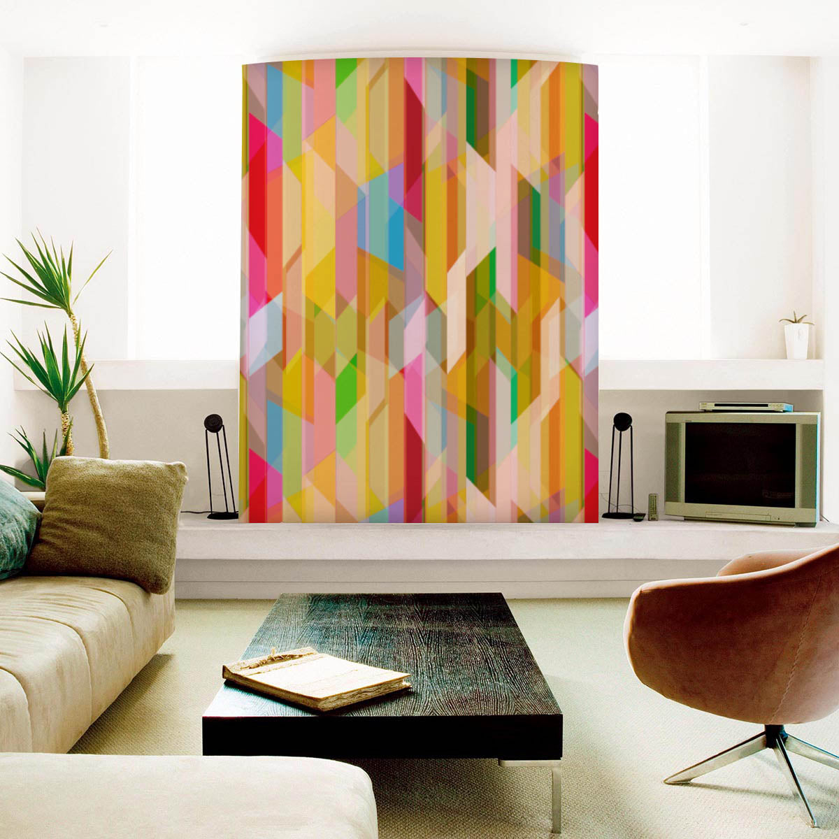 Abstract Color Pattern Wallpaper Roll
