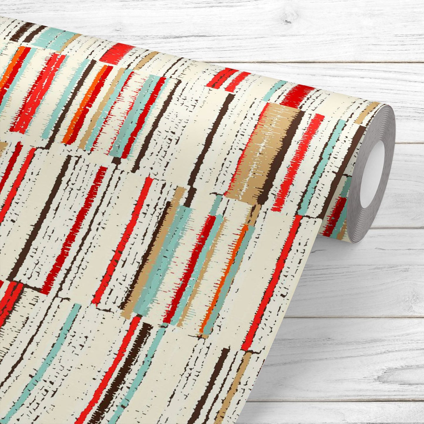 Abstract Geometric Stripes D10 Wallpaper Roll