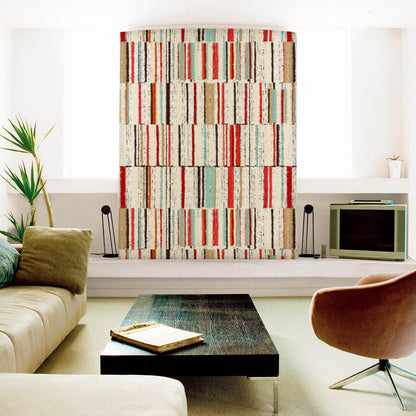 Abstract Geometric Stripes D10 Wallpaper Roll