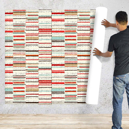 Abstract Geometric Stripes D10 Wallpaper Roll