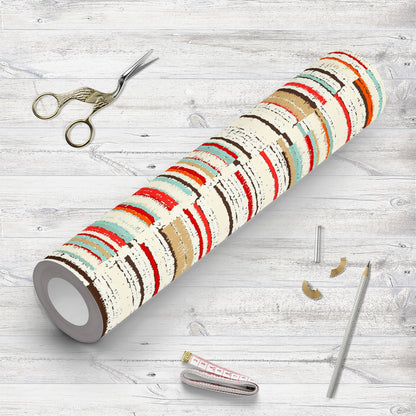 Abstract Geometric Stripes D10 Wallpaper Roll